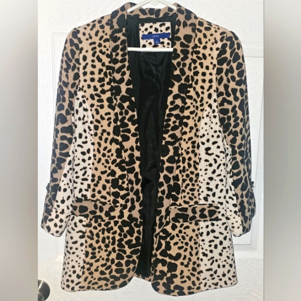 Leopard Animal Print Blazer
